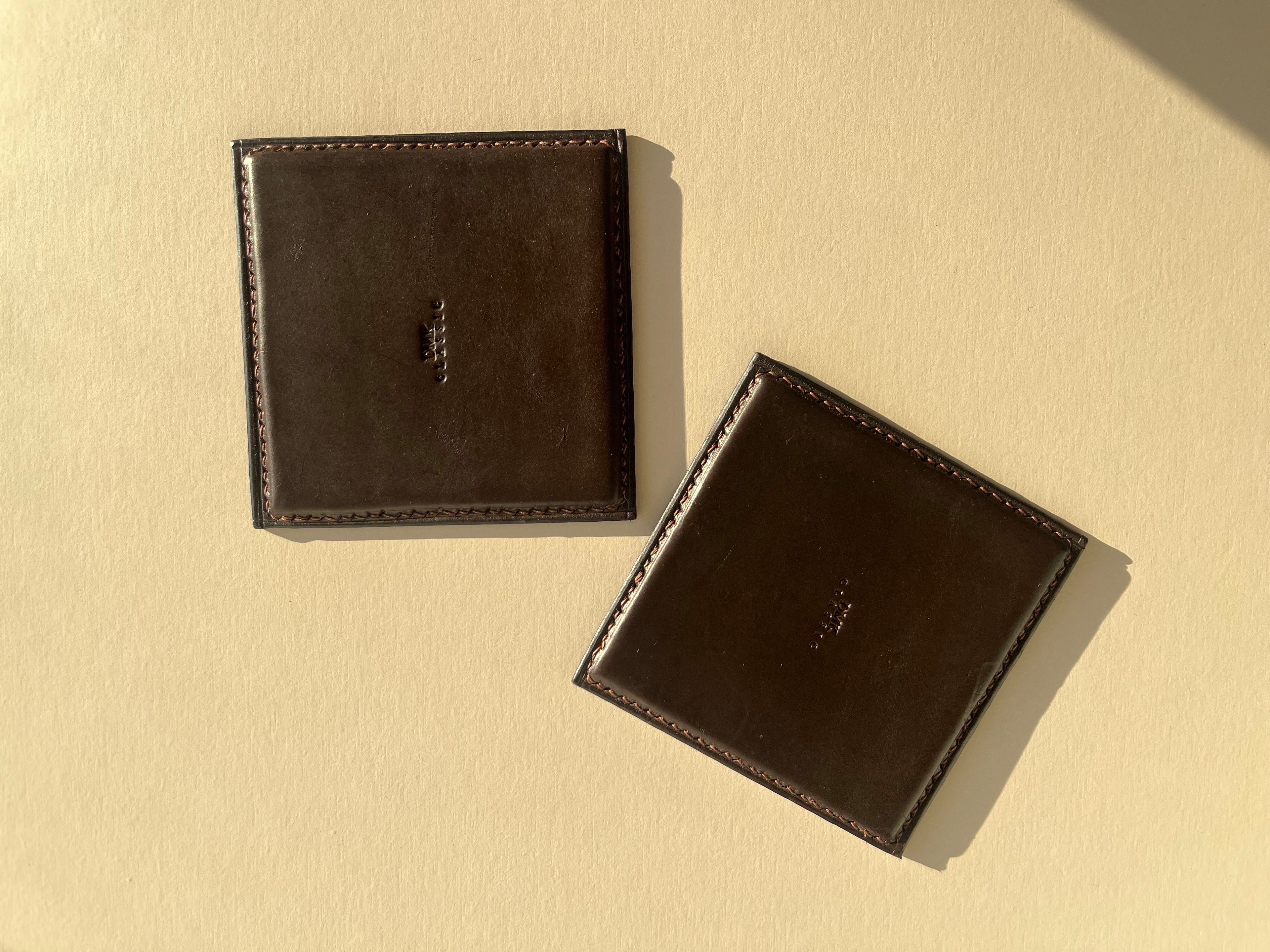 Square Coasters - Dark Brown