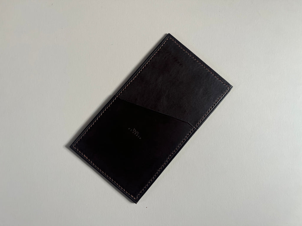 The Check Sleeve in Dark Espresso