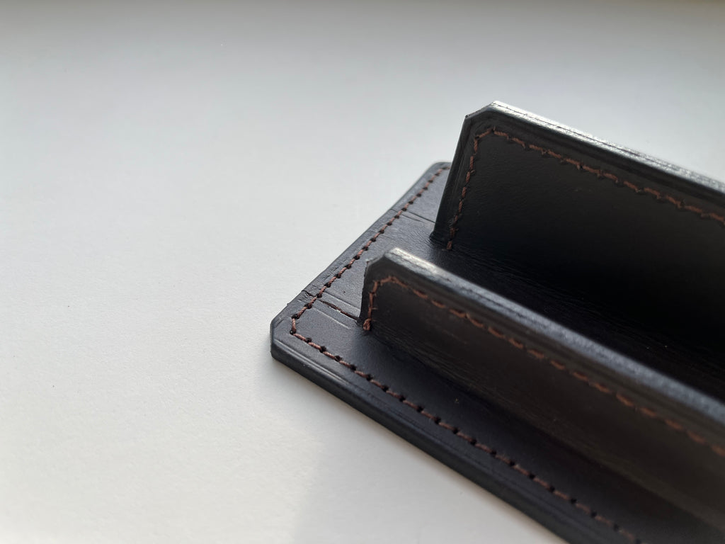 Business Cards Holder - Dark Brown