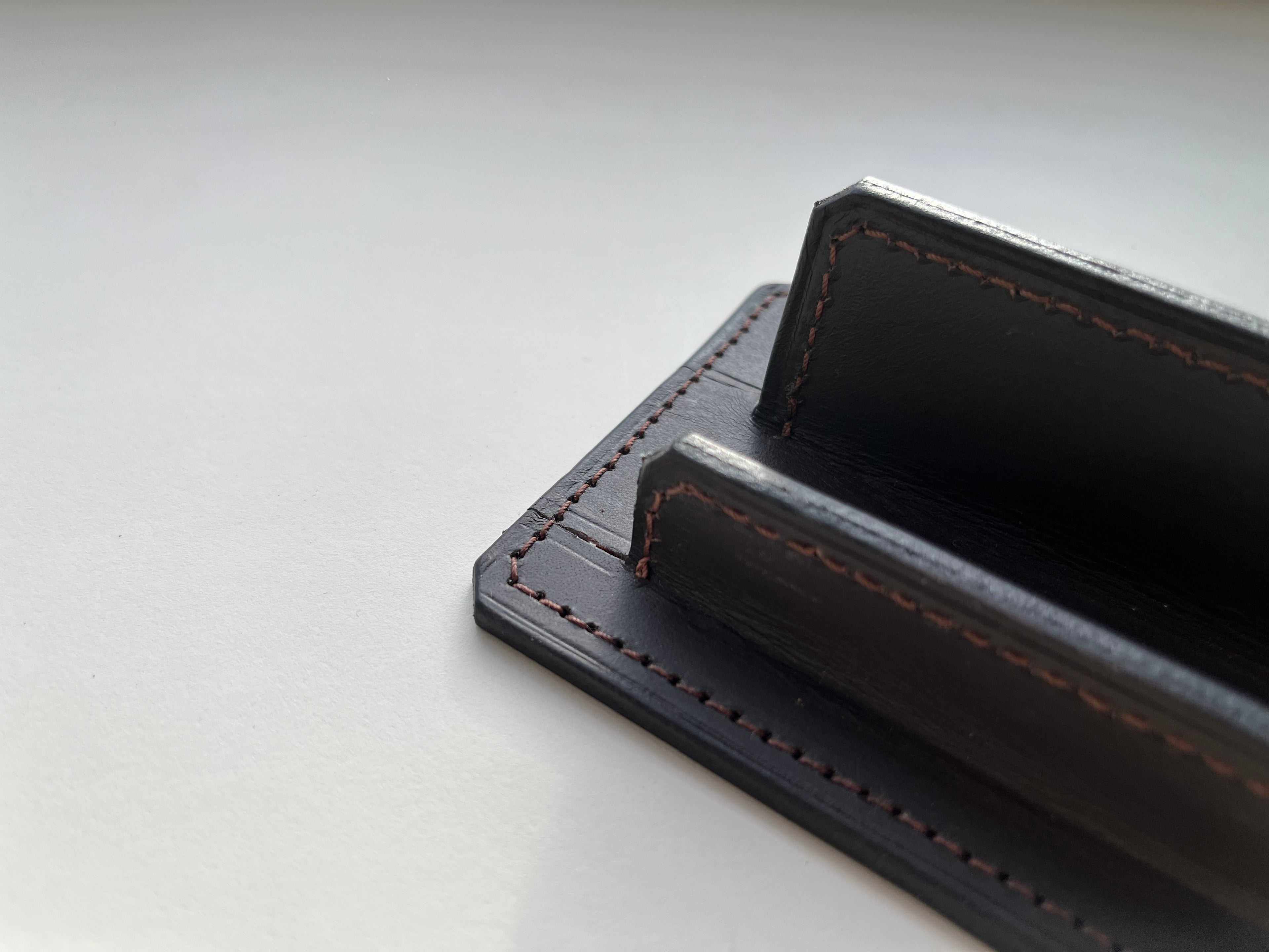 Business Cards Holder - Dark Brown