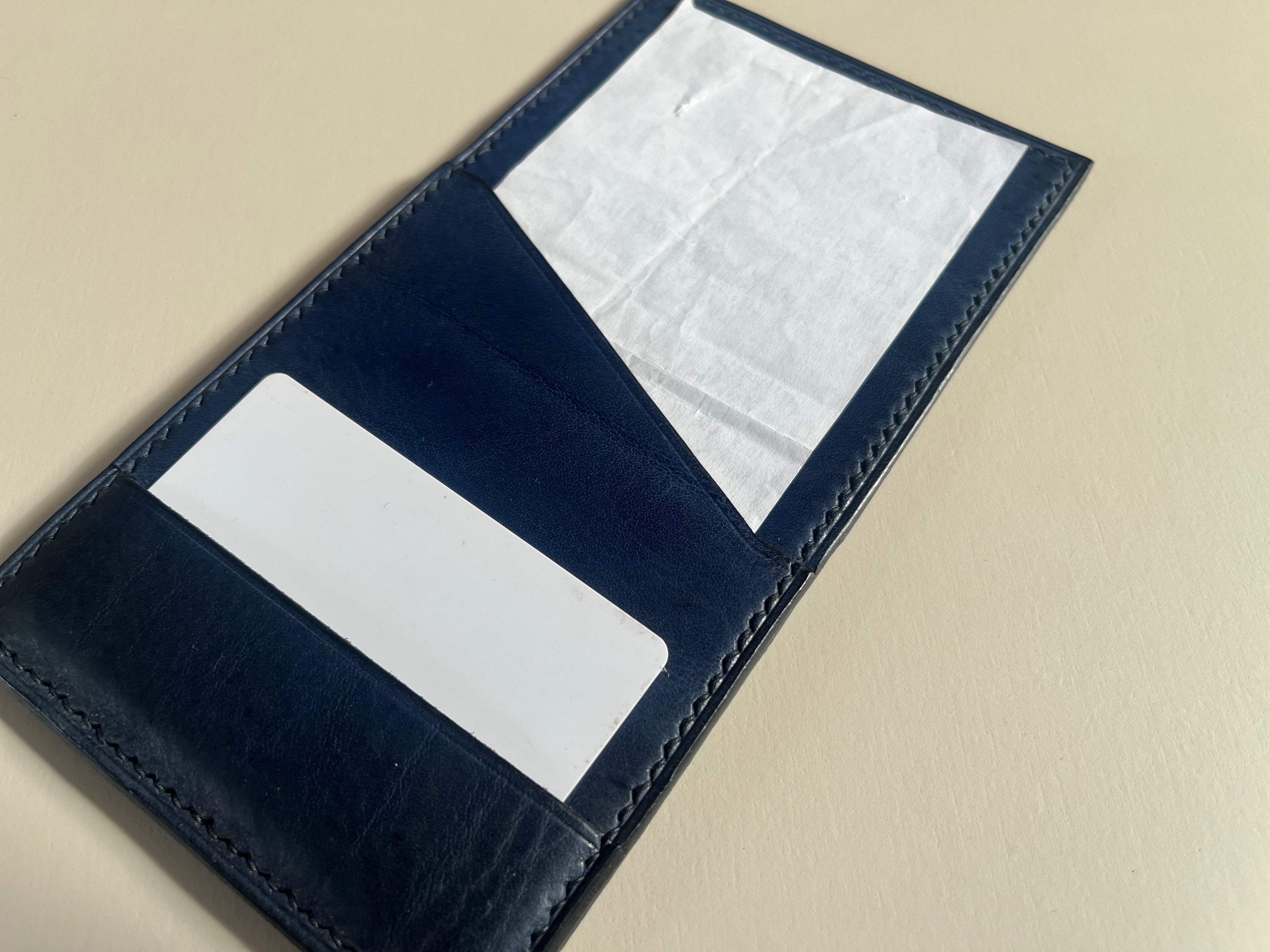The Check Sleeve in Ocean Blue