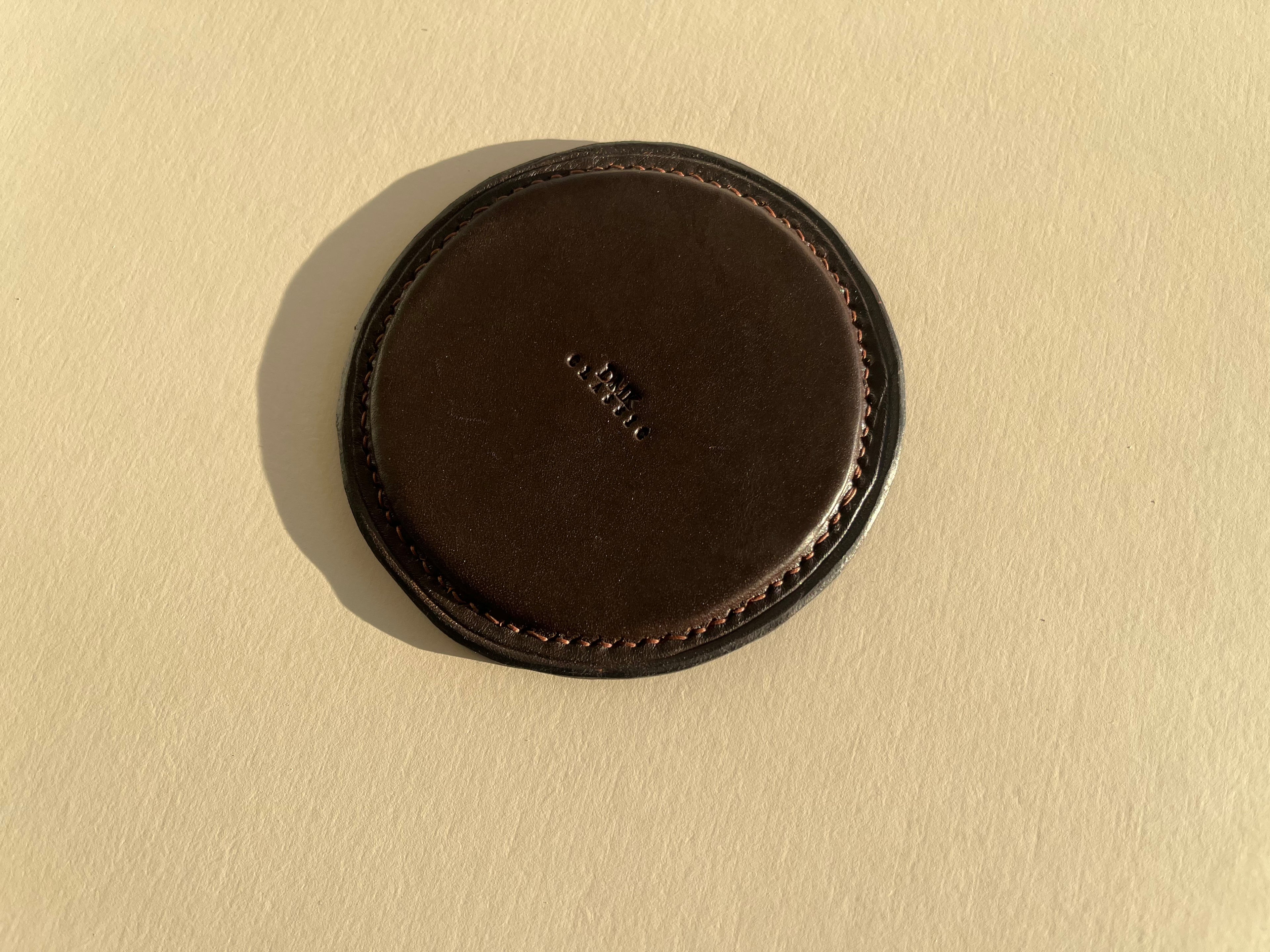 Round Coasters - Dark Brown