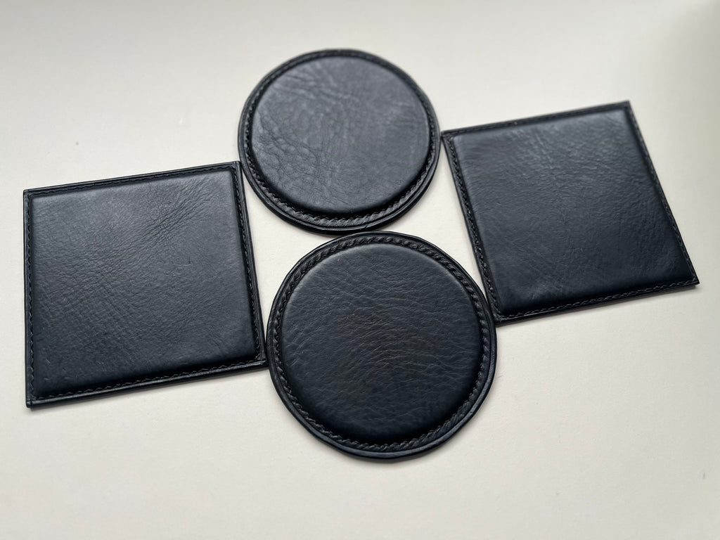 Round Coasters - Black
