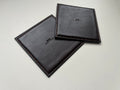 Square Coasters - Dark Brown