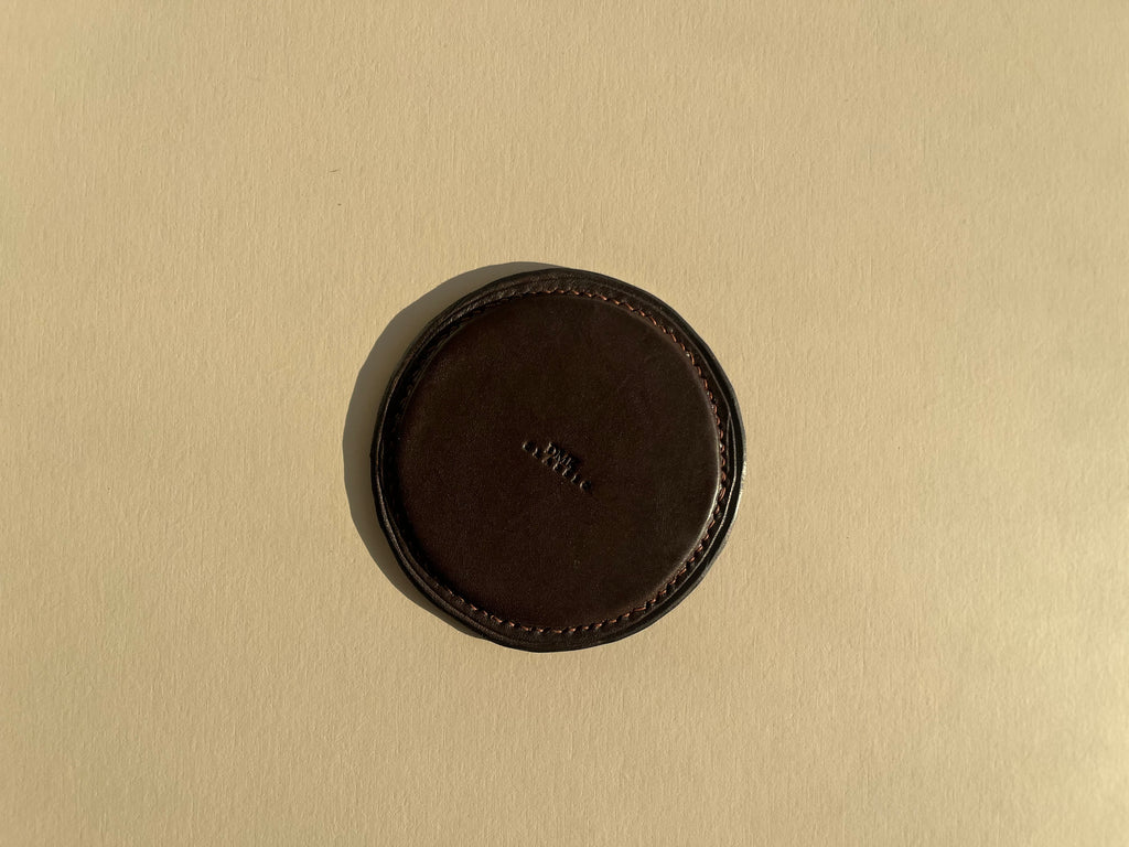 Round Coasters - Dark Brown
