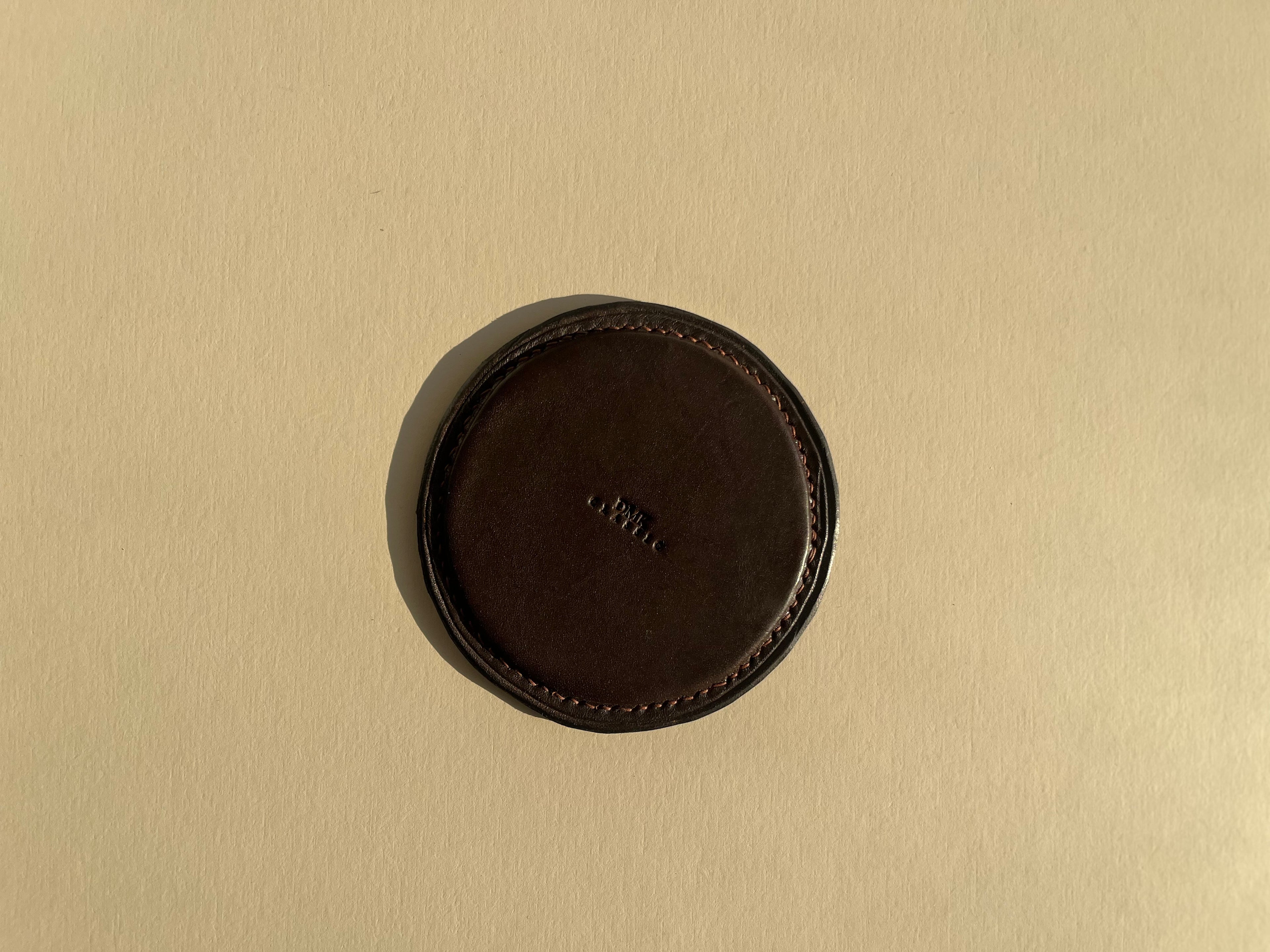 Round Coasters - Dark Brown