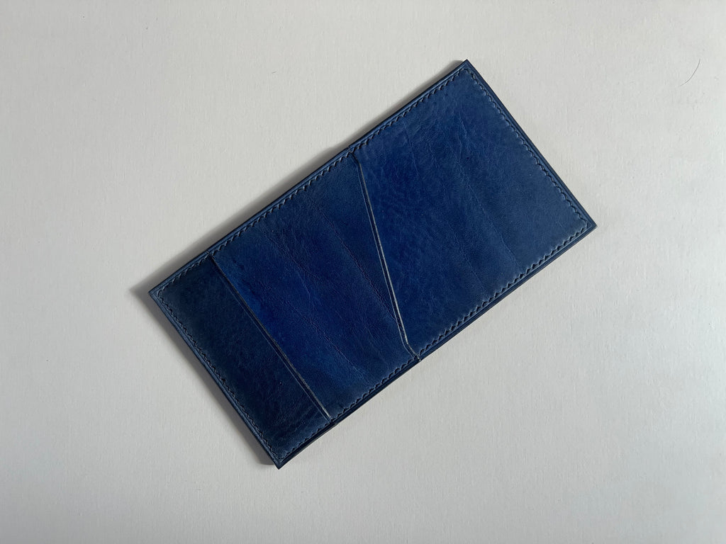 The Check Sleeve in Ocean Blue
