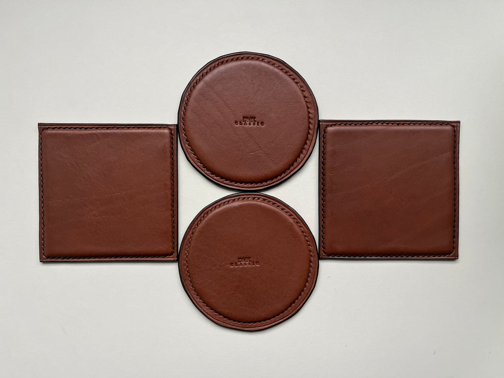 Round Coasters - Cognac