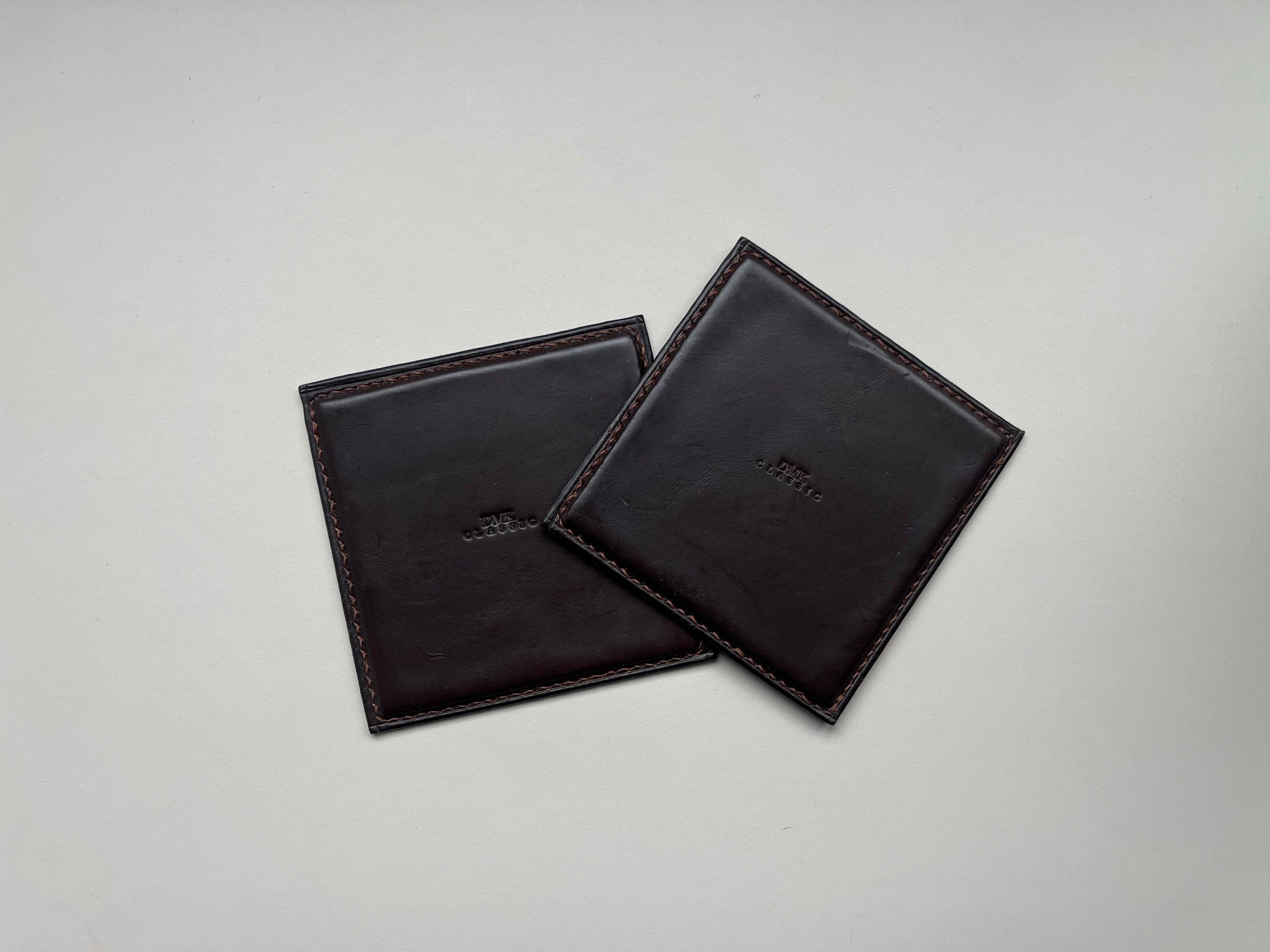 Square Coasters - Dark Brown