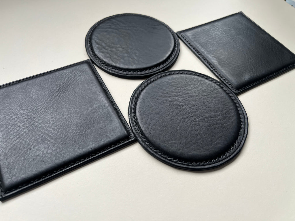 Round Coasters - Black