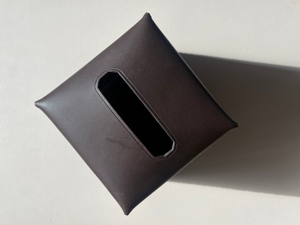 Tissue Box Cover - Dark Brown