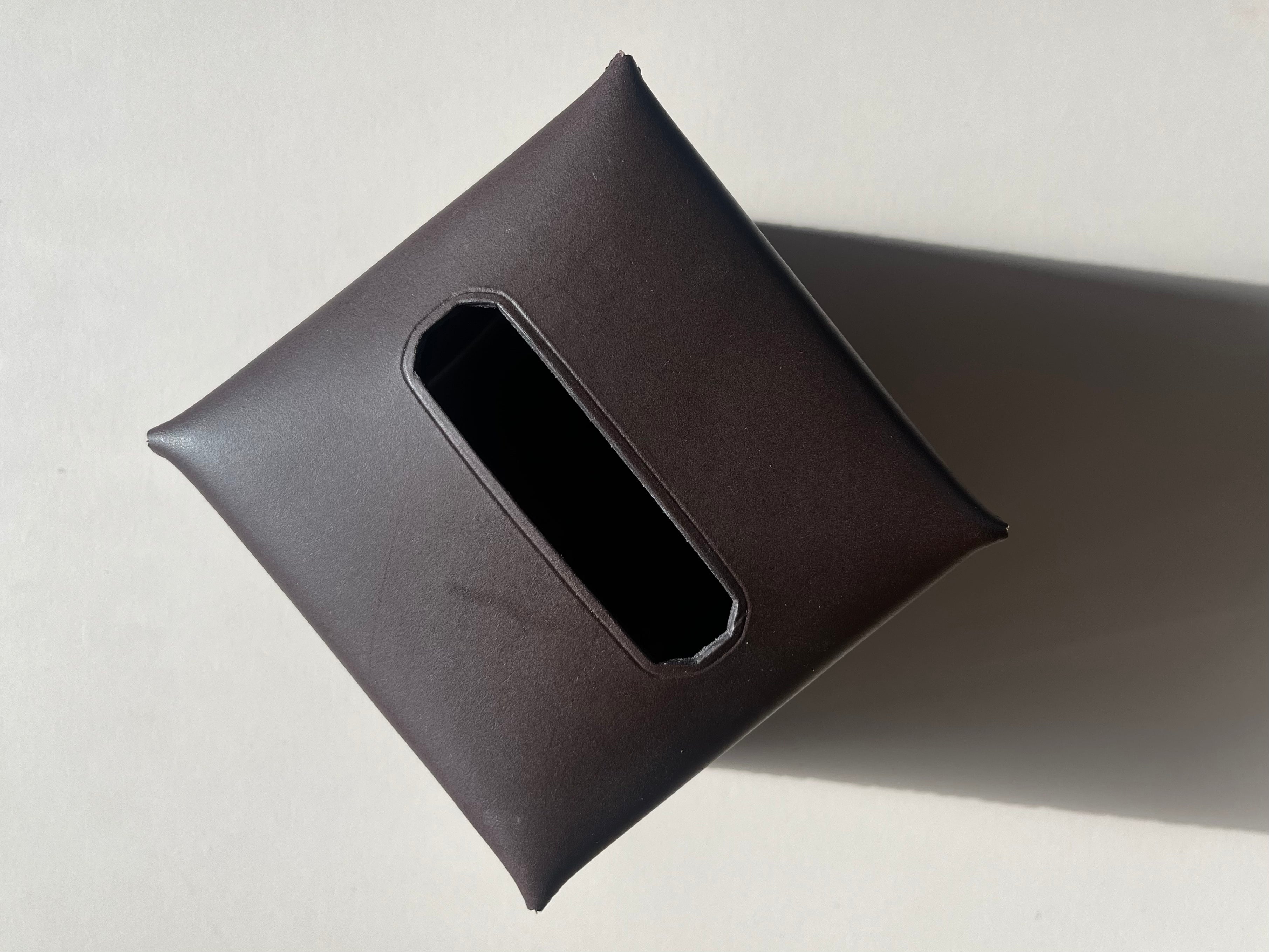Tissue Box Cover - Dark Brown