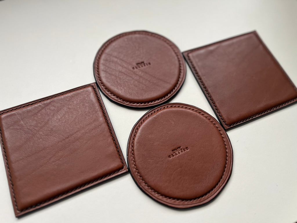 Round Coasters - Cognac