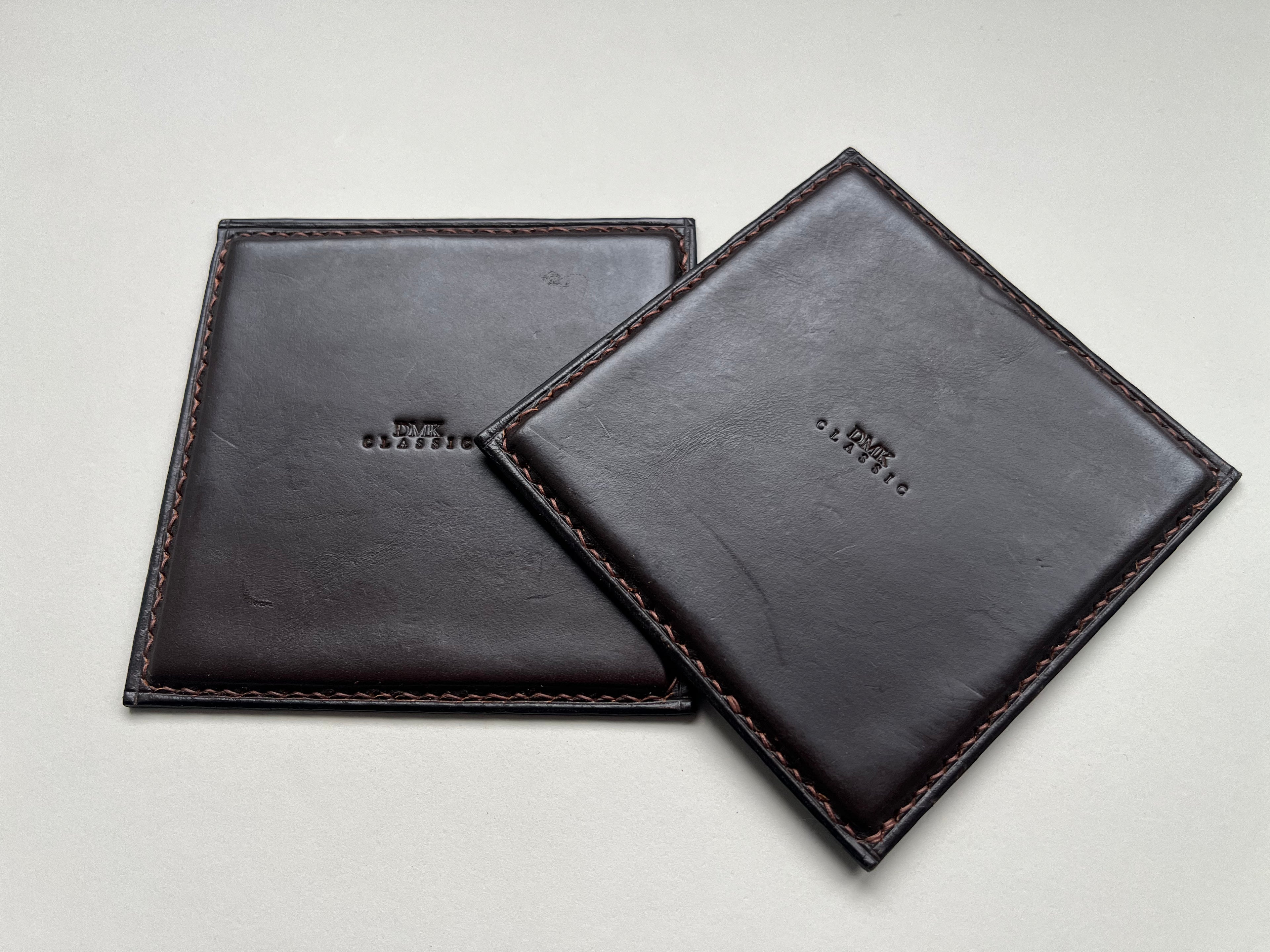 Square Coasters - Dark Brown
