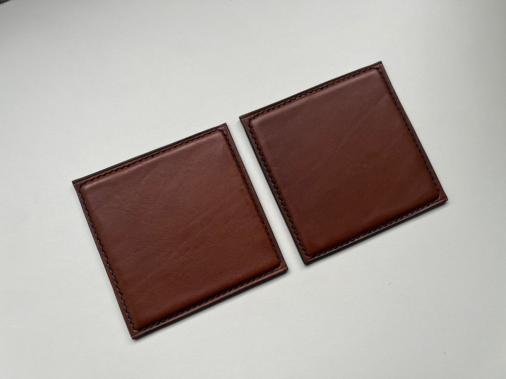 Square Coasters - Cognac