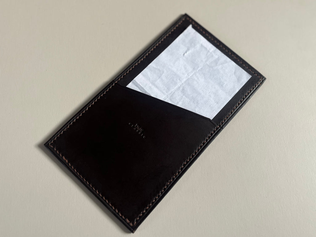 The Check Sleeve in Dark Espresso