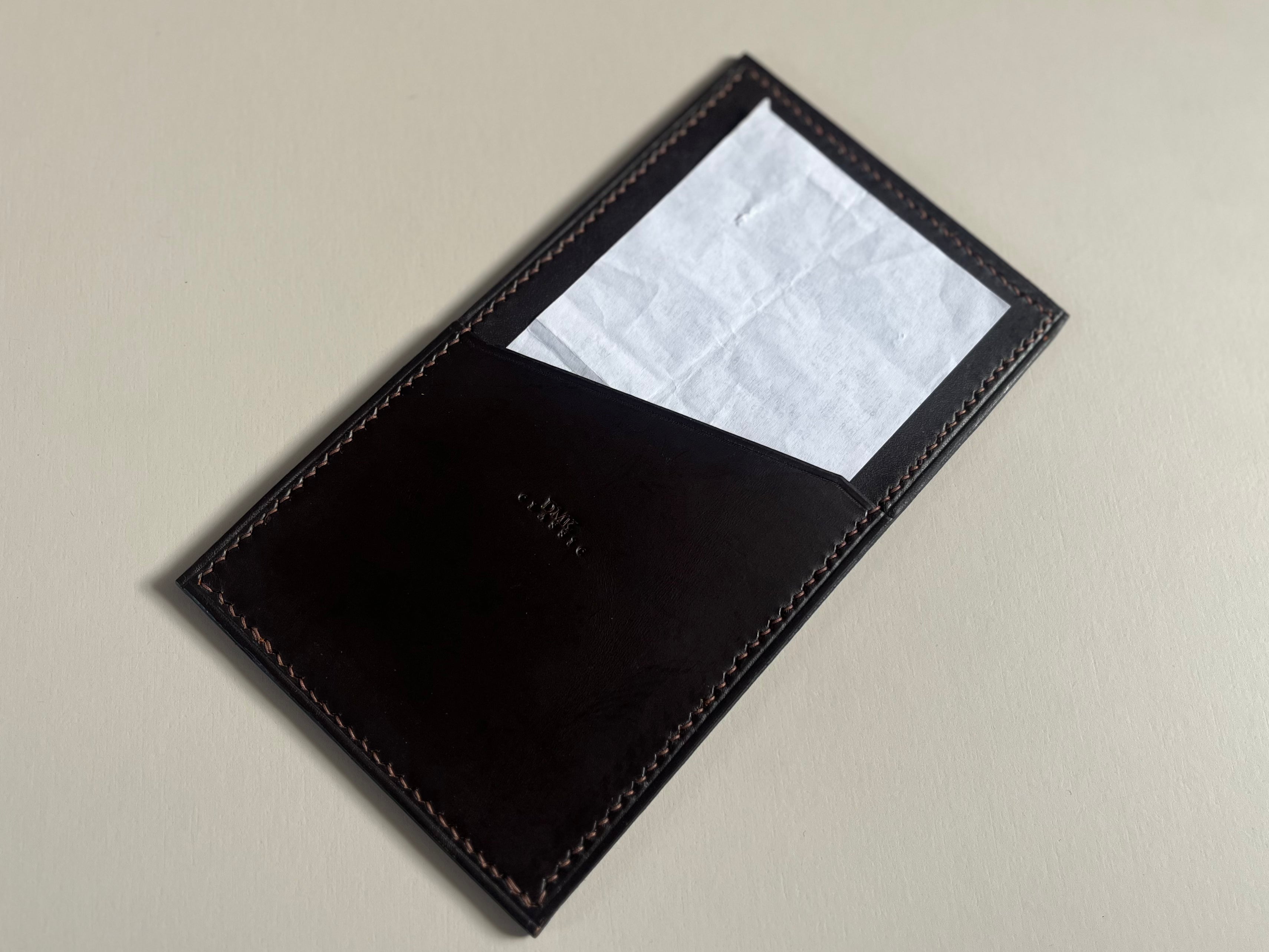 The Check Sleeve in Dark Espresso