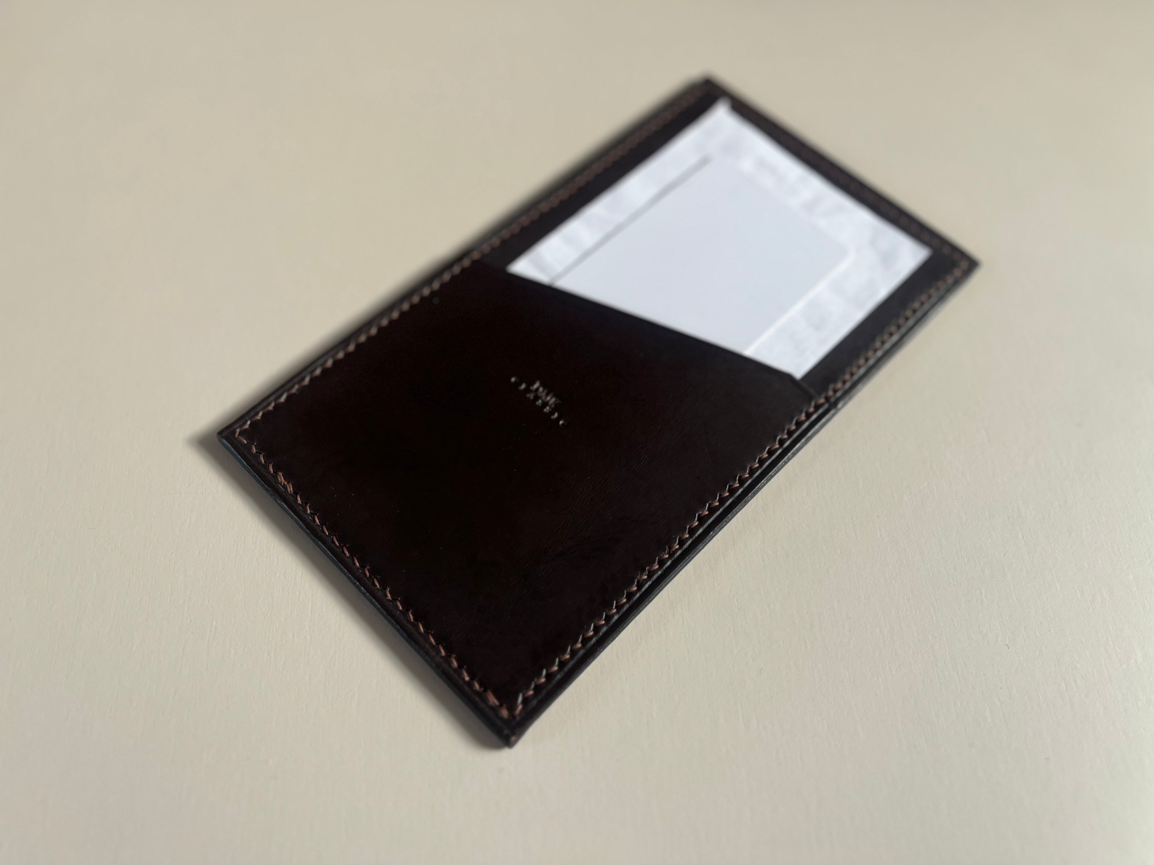 The Check Sleeve in Dark Espresso