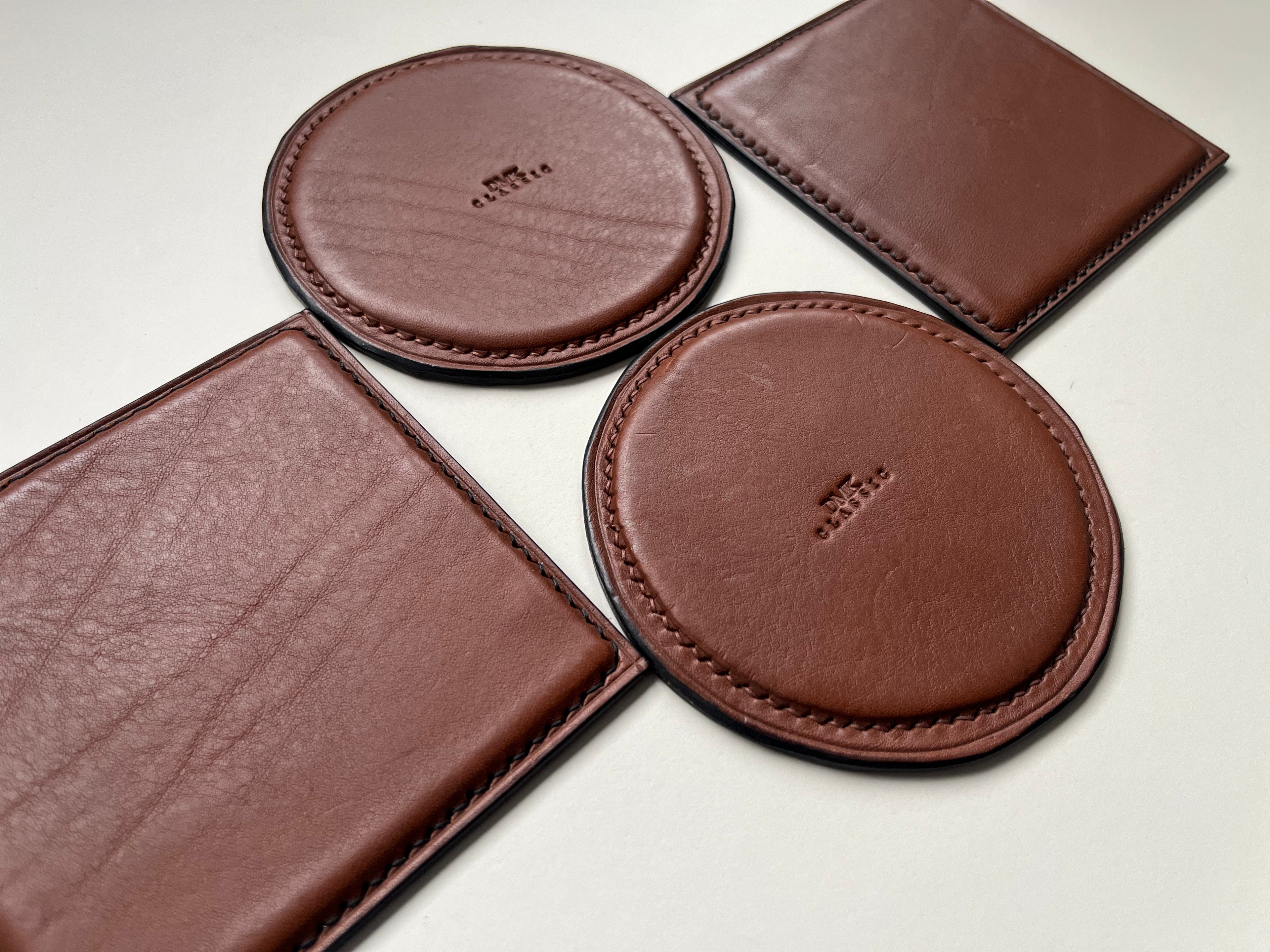 Round Coasters - Cognac