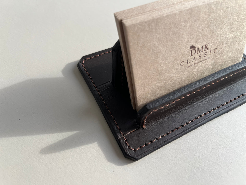 Business Cards Holder - Dark Brown