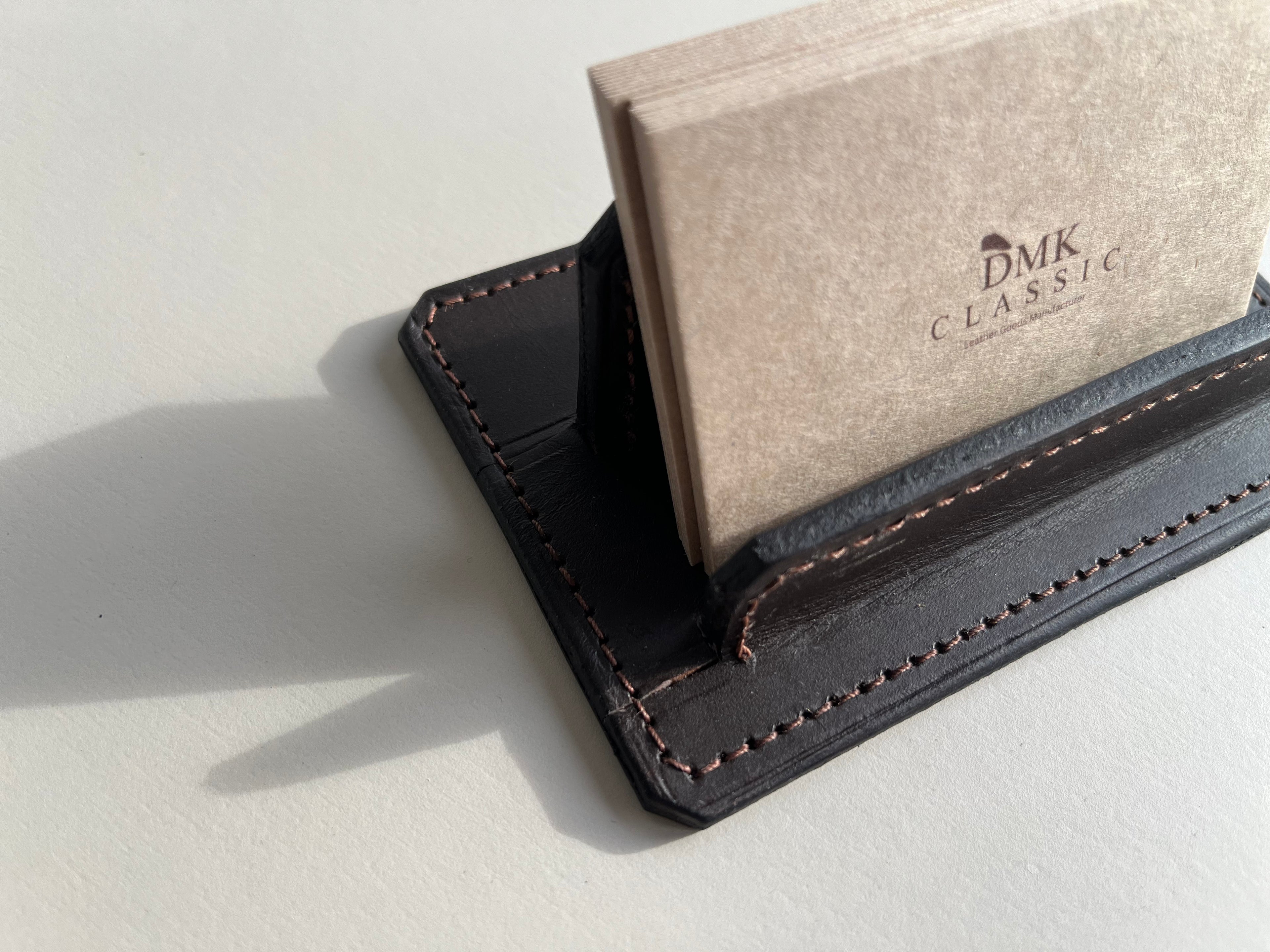Business Cards Holder - Dark Brown