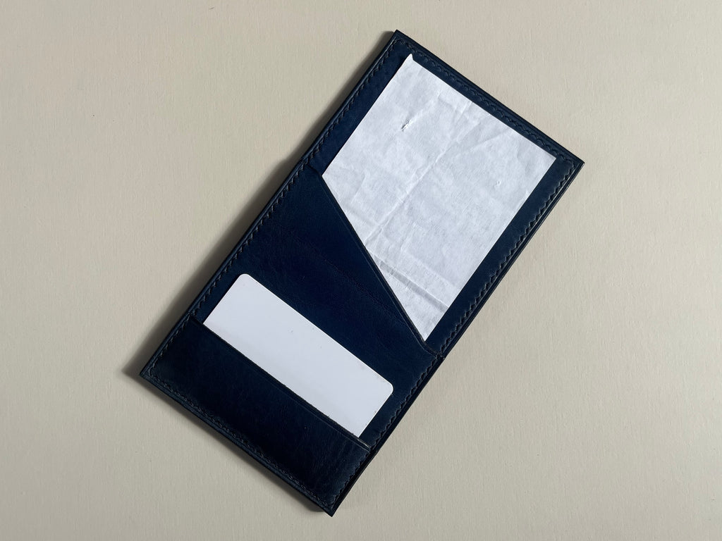 The Check Sleeve in Ocean Blue