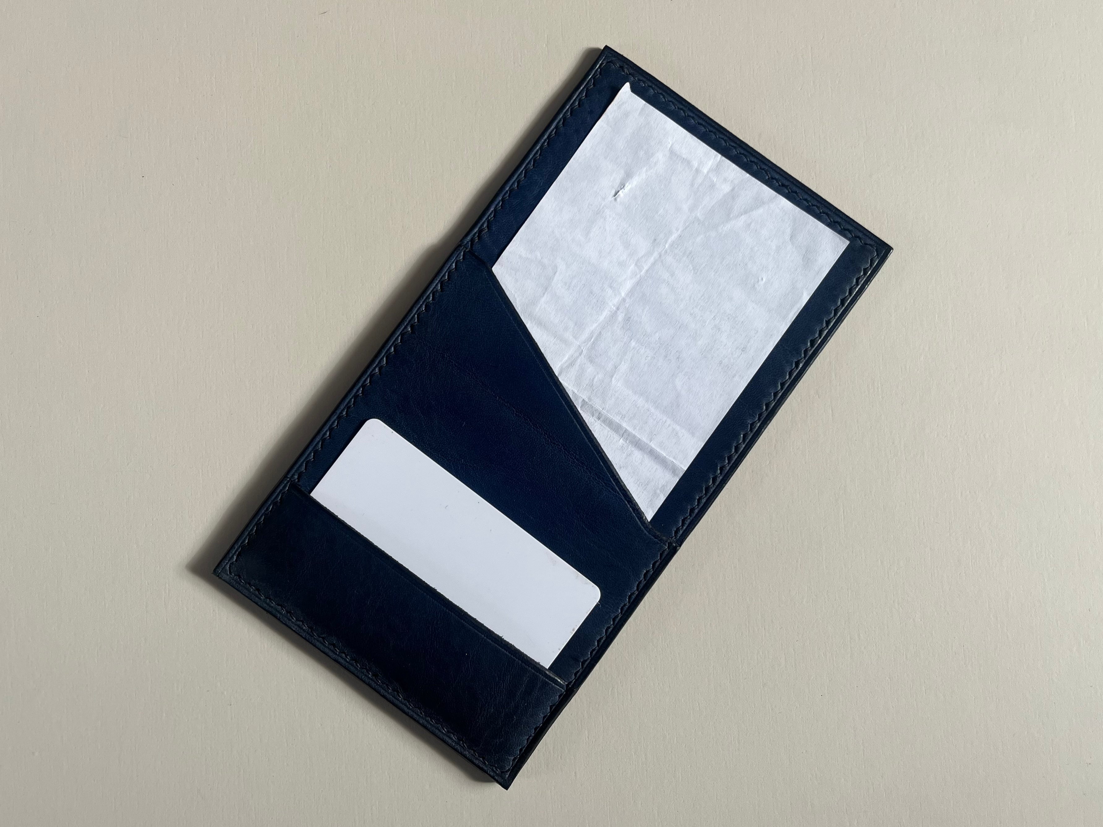 The Check Sleeve in Ocean Blue