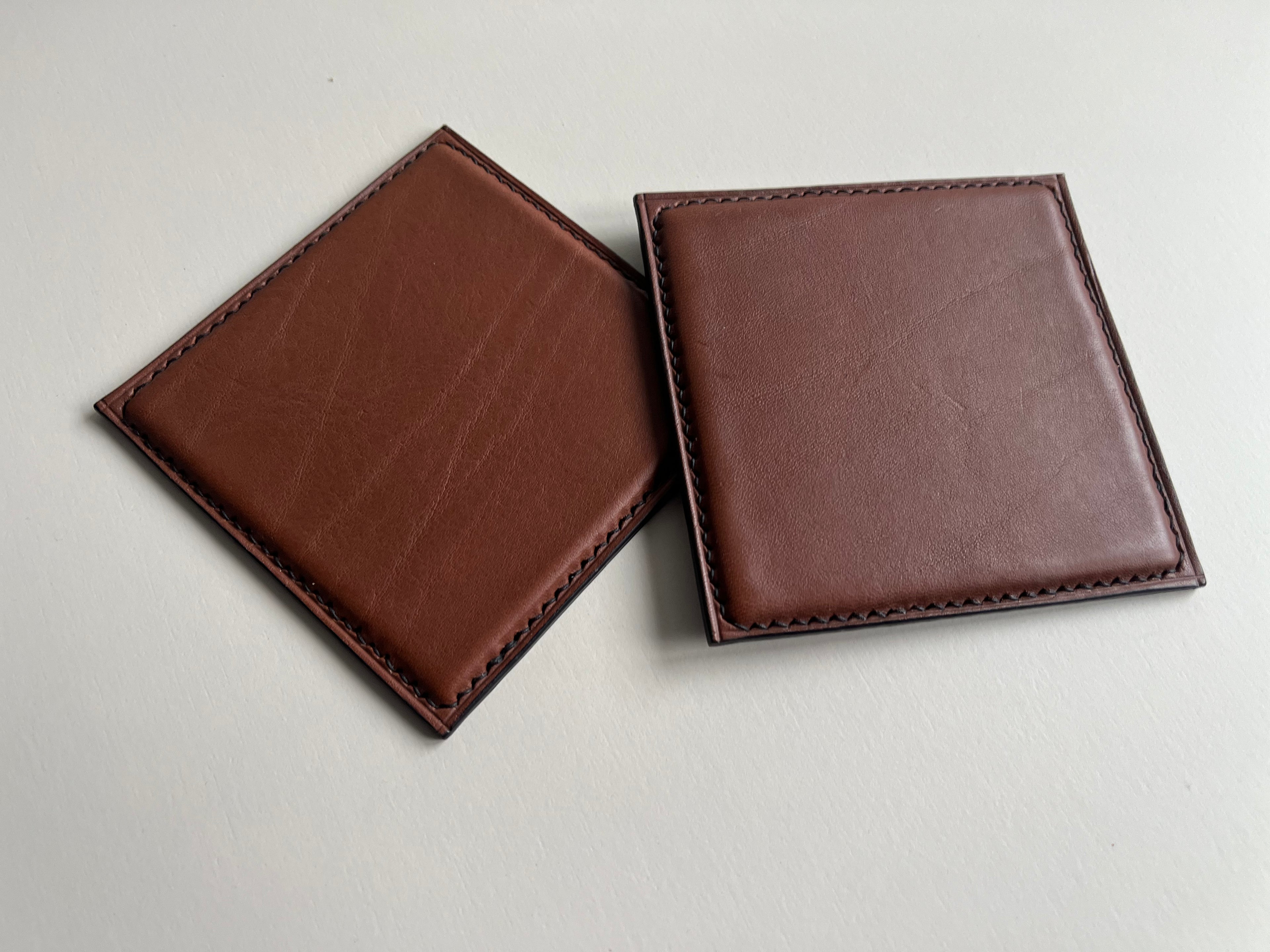 Square Coasters - Cognac