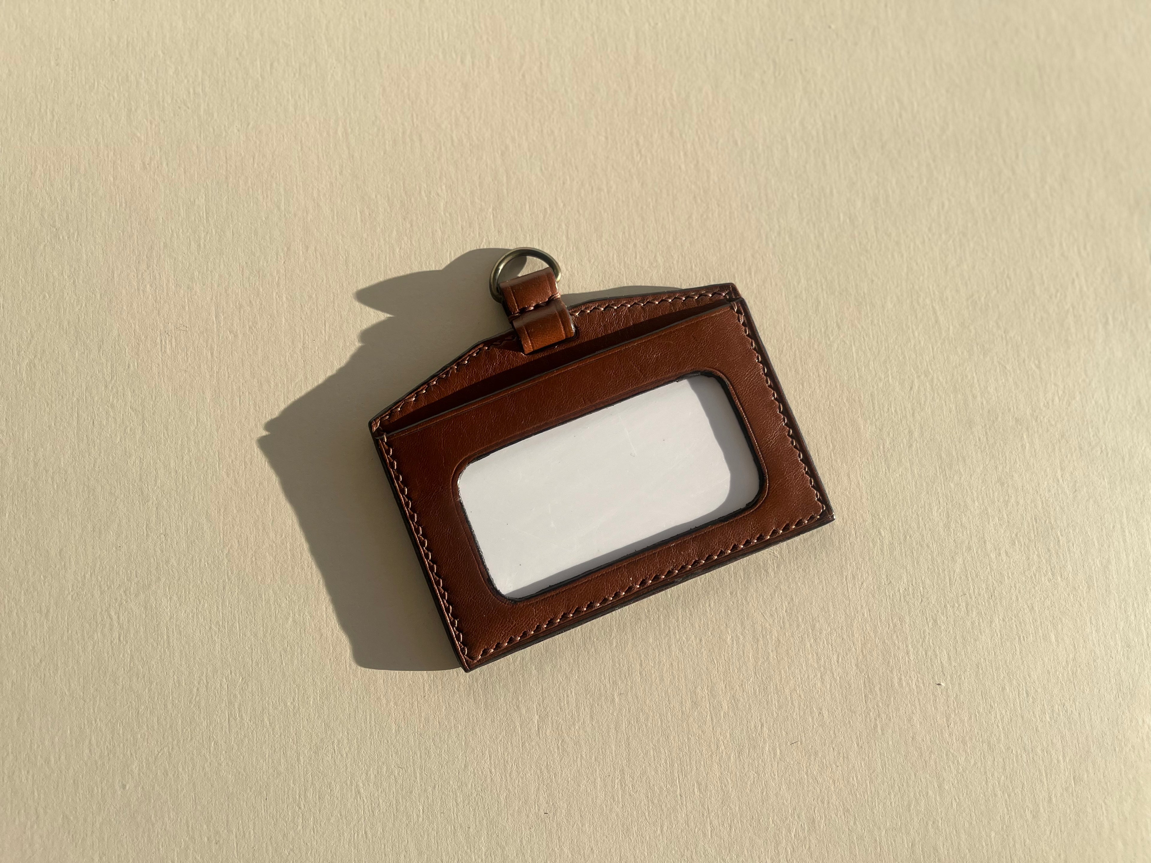 ID Badge Holder - Cognac