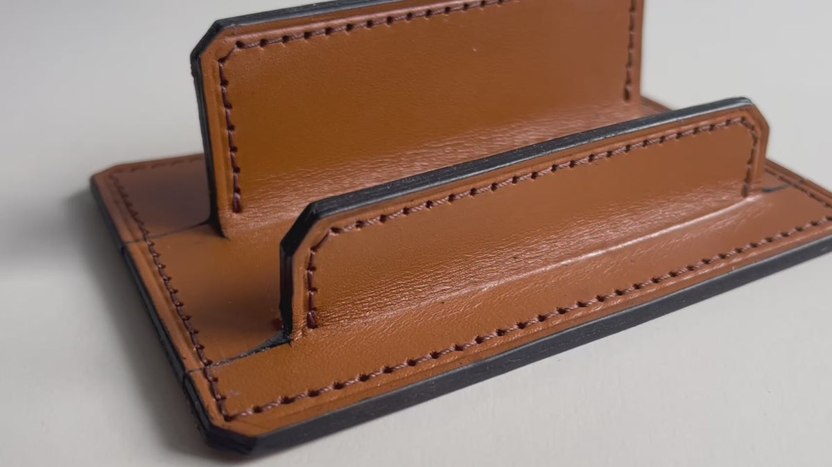 Business Cards Holder - Light Tan