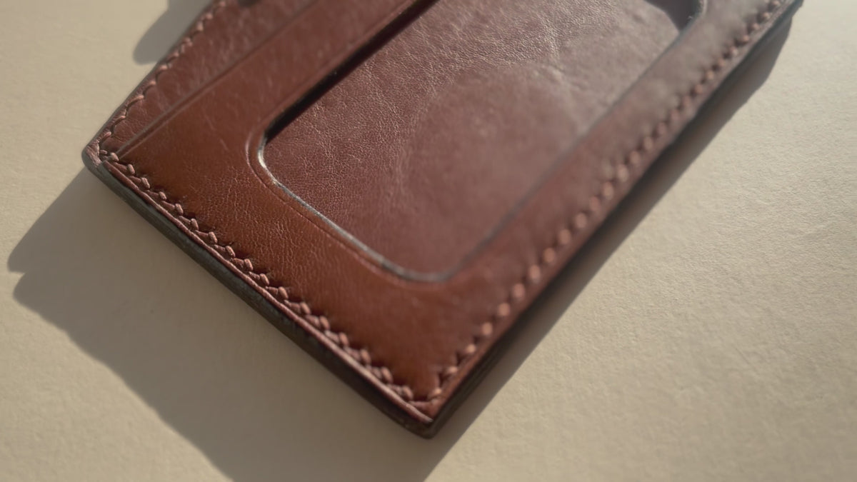 ID Badge Holder - Cognac